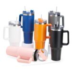 Caneca Térmica Inox 1200ml com Canudo