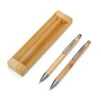 Kit Ecológico Caneta e Lapiseira Bambu Personalizado - Imagem 3