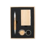 Kit Executivo Ecológico Bambu 3 Peças Personalizado