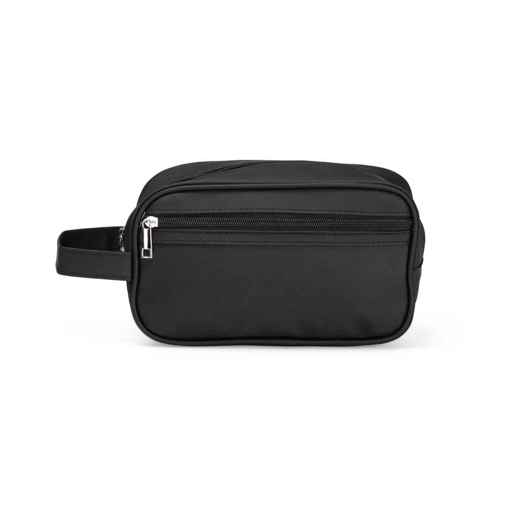 Necessaire-Couro-Sintetico-PRETO-25465-1760959831 Nécessaire de Couro Sintético com Bolso Frontal - Imagem 1