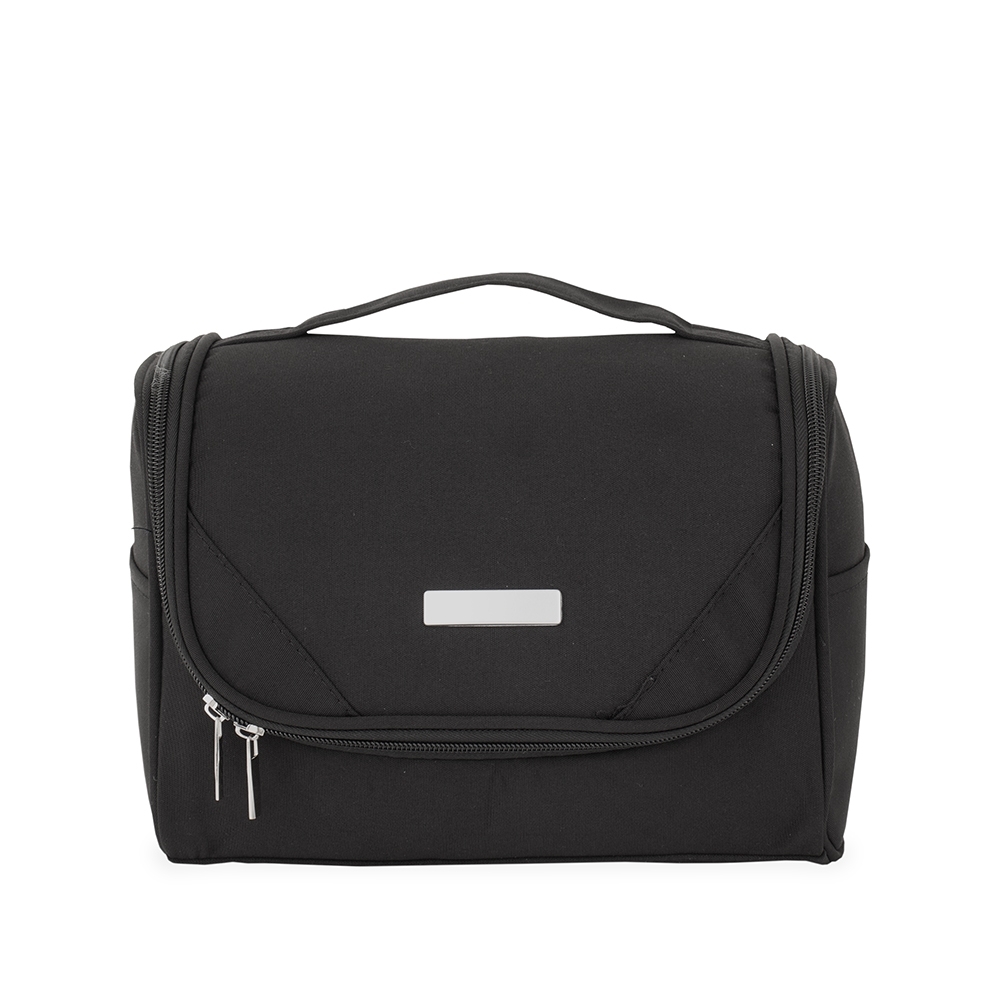 Necessaire-Poliester-PRETO-27196-1770203900 Nécessaire Organizadora de Viagem com Gancho - Imagem 1